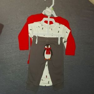 3 month little layette set with cute  butt